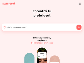 'superprof.com.ar' screenshot