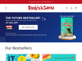 'bookishsanta.com' screenshot