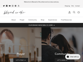 'blessedisshe.net' screenshot