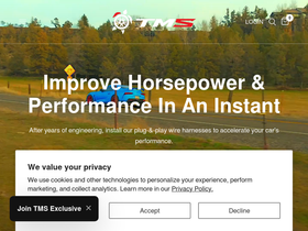 tms.racing homepage screenshot