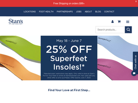 'stansfootwear.com' screenshot