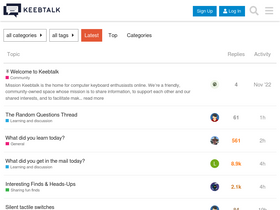 'keebtalk.com' screenshot