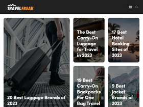 'travelfreak.com' screenshot