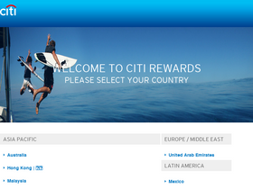 'citirewards.com' screenshot