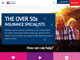 'seniors.com.au' screenshot