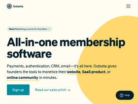 'outseta.com' screenshot