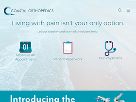 'coastalorthopedics.com' screenshot
