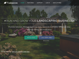 'yardbook.com' screenshot