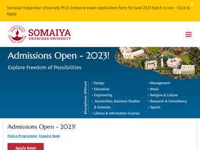 'somaiya.edu' screenshot