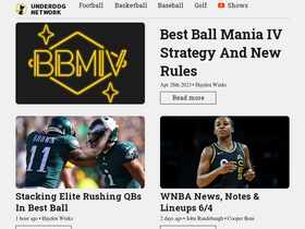 'underdognetwork.com' screenshot