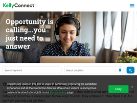 'workforkellyconnect.com' screenshot