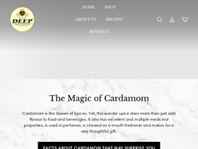 royaldeepcardamom.com homepage screenshot