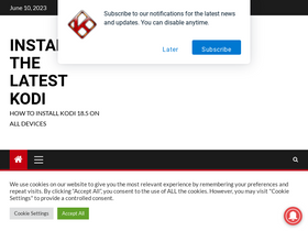 'latest-kodi.com' screenshot