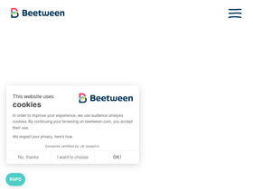 'beetween.com' screenshot
