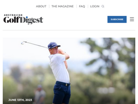 'australiangolfdigest.com.au' screenshot