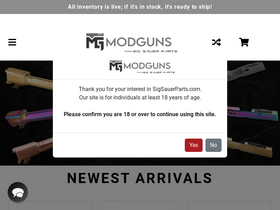 'sigsauerparts.com' screenshot