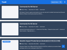 'yuuki.me' screenshot