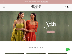 keoshaindia.com homepage screenshot