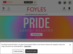 'foyles.co.uk' screenshot