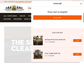 'cabinplace.com' screenshot