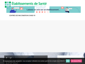 'etablissementsdesante.fr' screenshot