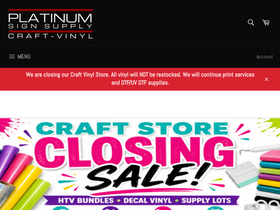 platinumcraftvinyl.com homepage screenshot