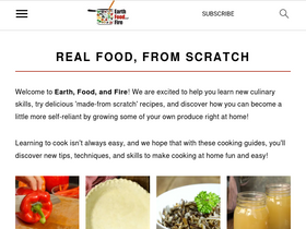 'earthfoodandfire.com' screenshot