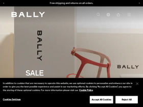 'bally.co.uk' screenshot