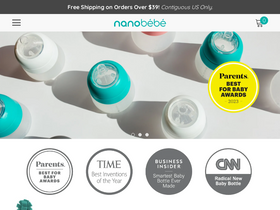 'nanobebe.com' screenshot