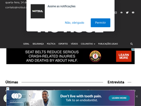 'notisul.com.br' screenshot