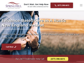 'springhillrecovery.com' screenshot