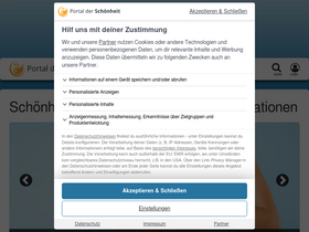 'portal-der-schoenheit.de' screenshot