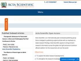 'actascientific.com' screenshot