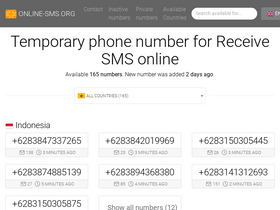 'online-sms.org' screenshot