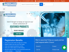 'pharmaffiliates.com' screenshot