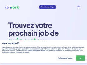 'iziwork.com' screenshot