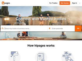 'hipages.com.au' screenshot
