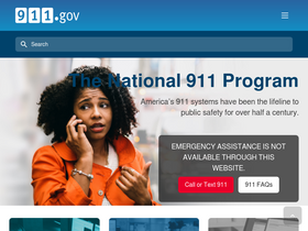 '911.gov' screenshot