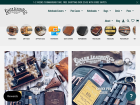 'galenleather.com' screenshot