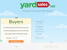 'yardsales.net' screenshot