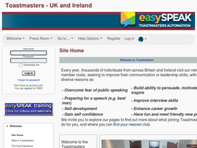 'toastmasterclub.org' screenshot