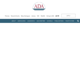 'bakudialogues.ada.edu.az' screenshot