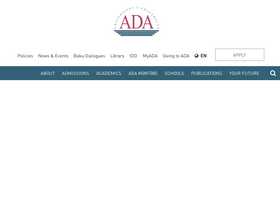 'ada.edu.az' screenshot