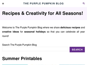 'thepurplepumpkinblog.co.uk' screenshot