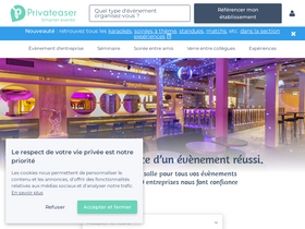 'privateaser.com' screenshot