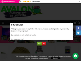 'avalonmagicplants.com' screenshot