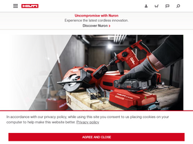 'hilti.com' screenshot