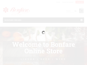 bonfareonline.com homepage screenshot