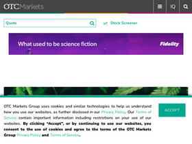 'otcmarkets.com' screenshot