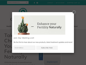 optimalfertility.ca homepage screenshot